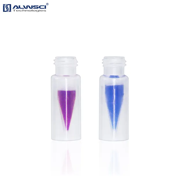 9-425 vidalı üst 0.3 ml mikro enjeksiyon plastik PP yüksek kurtarma şişeler