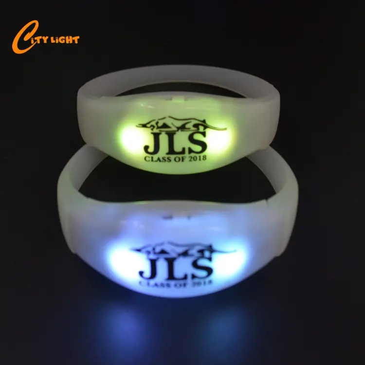 wedding party favors silicone light led bracelet sound activated