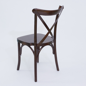 Brown couleur Bistro croix retour chaise - Product Image 1