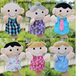 plush hand puppet family character hand puppet educational family people plush hand puppet toys