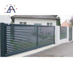 Pagar Aluminium Coated Taman Dekoratif Gerbang Aluminium