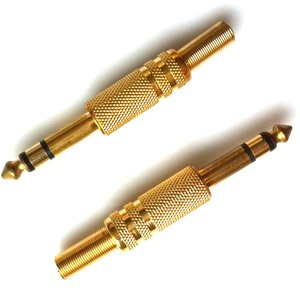 6.35mm 1/4 trs מונו סטריאו זכר נקבה שקע תקע מחבר - Product Image 1
