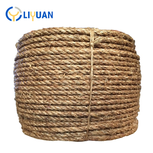 Natürliche farbe hohe festigkeit <span class=keywords><strong>10mm</strong></span> 3 stränge hanf manila boot seil