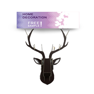 Grand <span class=keywords><strong>Papier</strong></span> Mâché Tête De Cerf Monté - Product Image 1
