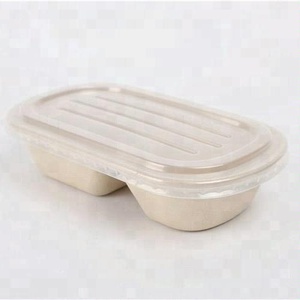 Natural Biodegradable Takeaway Recycled Paper Pulp Food Box