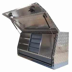 Caixa de ferramenta de alumínio de captação do caminhão lateral com gavetas