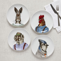 Assiettes à dîner de 8/10 pouces en céramique, rondes et ovales par Sublimation, pour Photo