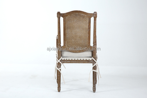 <span class=keywords><strong>Chaise</strong></span> de salle à manger en rotin français Vintage, <span class=keywords><strong>chaise</strong></span> en bois massif pour Restaurant hôtel Studio pays américain - Product Image 5