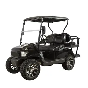 Goth — Kart de Golf classique à 4 sièges, karting utilitaire électrique pour Golf et route tout terrain