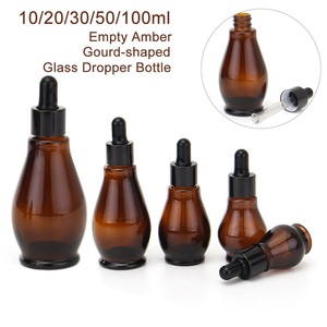 Flacons compte-gouttes en verre ambré de 10/20/30/50/100 ml, flacon compte-gouttes de 30 ml, flacons à <span class=keywords><strong>pipette</strong></span> pour huiles essentielles et parfums de 100 ml, contenants vides rechargeables - Product Image 5