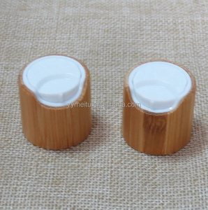 Tapa de disco de plástico ecológico de lujo Tapa de madera de bambú de alta calidad para botellas o frascos de cosméticos reciclables - Product Image 5