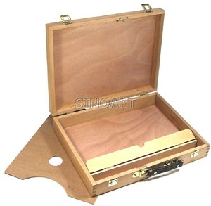 Facile à Transporter Pliable Professionnel Artiste Boîte En Bois <span class=keywords><strong>Chevalet</strong></span> De Peinture En Bois <span class=keywords><strong>Palette</strong></span> - Product Image 3