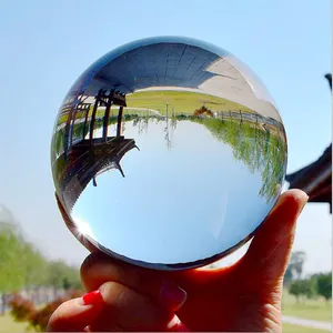 photography Super transparent K9 crystal ball, magic clear glass ball, custom colorful crystal ball for decoration