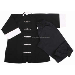 ชุดกังฟูผ้าโพลี/คอตตอนสวมใส่สบาย พร้อมตัวเลือกโลโก้แบบกำหนดเอง สำหรับทุกเพศ - Product Image 1