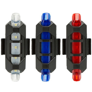 Imperméable à l'eau USB <span class=keywords><strong>Rechargeable</strong></span> vélo LED lumière arrière 3 Modes vélo <span class=keywords><strong>lampe</strong></span> <span class=keywords><strong>de</strong></span> sécurité pour la nuit équitation feu arrière - Product Image 3