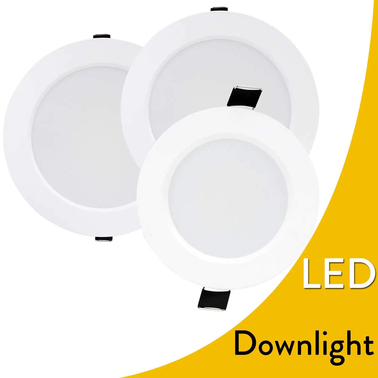 Dimmable 6W 9W 12W 18W 24W LED שקוע תקרה למטה אור קבועה מנורת 110V 220V לתאורה פנימית