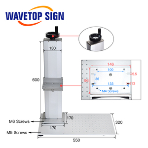 Machine de marquage Laser à Fiber 20W 30W, avec corps, boîte de commande, table de travail, voie Laser, Base en aluminium - Product Image 3