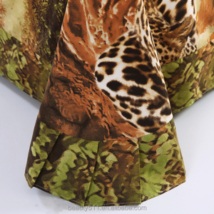 Ensemble <span class=keywords><strong>de</strong></span> literie avec broderie léopard, 4 pièces, King Size, Queen Size, ensemble <span class=keywords><strong>de</strong></span> lit <span class=keywords><strong>tigre</strong></span>, <span class=keywords><strong>housse</strong></span> <span class=keywords><strong>de</strong></span> <span class=keywords><strong>couette</strong></span>, drap <span class=keywords><strong>de</strong></span> lit bon marché BS54 - Product Image 2