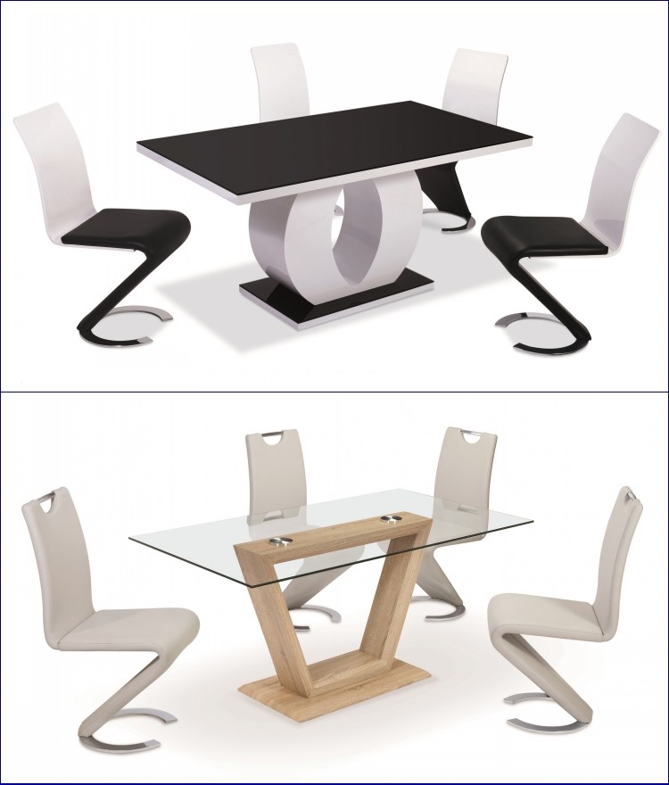 New design dining room furniture MDF wooden extension dining room set