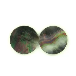 Round mother of pearls slice natural abalone shell for jewelry