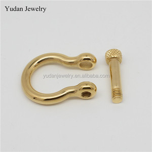 중국 제조업체 맞춤형 스테인리스 스틸 보우 D 샤클 스크류 클라스프 팔찌용 - Product Image 3