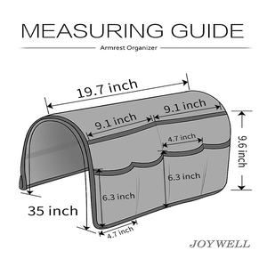 Organisateur pour accoudoir de canapé, caddie de fauteuil de canapé à 6 poches pour <span class=keywords><strong>Magazine</strong></span>, livres, télécommande de télévision, téléphone portable, meilleure vente - Product Image 6
