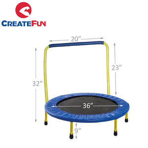 CreateFun — mini <span class=keywords><strong>trampoline</strong></span> de fitness élastique <span class=keywords><strong>sans</strong></span> ressorts, 32, 36, 38, 40, 55 pouces - Product Image 2
