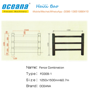 Pendientes de hormigón y valla molde de valla de madera molde para venta - Product Image 4