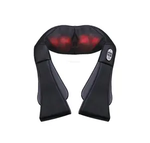 China Vibrating shiatsu infrared heat wrap neck shoulder massager electric back body becozy neck& shoulder massager with heat