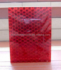 Panneau composite de décoration en nid d'abeille en <span class=keywords><strong>polycarbonate</strong></span> PC - Product Image 3