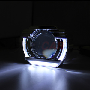 H1 H4 H7 Trang Bị Thêm Bộ Lắp Ráp Xe DRL 2.5Inch Mini Bi Xenon Hid Ống Kính Máy Chiếu Led Ngày Chạy Trắng Mắt Thiên Thần - Product Image 6