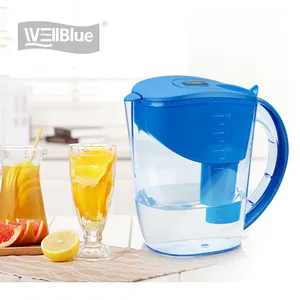 Vaso filtro acqua alcalina salute fornitore dorato con BPA esente dal produttore cinese