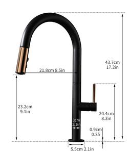 Новый стильный черный латунный Смеситель для раковины - Product Image 4
