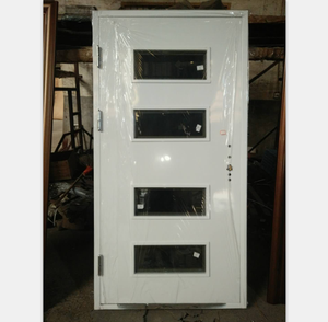 Puerta de Seguridad Exterior de Acero <span class=keywords><strong>con</strong></span> Rejilla de Ventilación de Hierro, Último Modelo Popular para el Hogar - Product Image 4