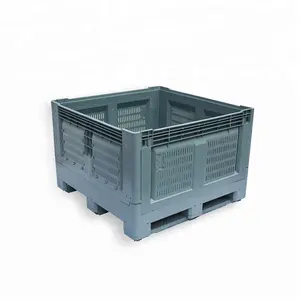 collapsible plastic pallet bin storage box stackable folding pallet bin