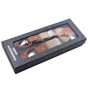 Commercio all'ingrosso degli uomini di 6-Piece Pulsante Cinghia Adulto A Duplice uso In Pelle Marrone <span class=keywords><strong>Bretelle</strong></span> Casuali Extended Edition - Product Image 2