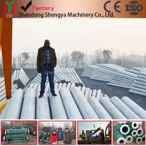 Electric concrete pole making machine manufacturer in China,concrete poles