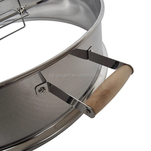 Support de <span class=keywords><strong>barbecue</strong></span> de luxe en acier inoxydable pour <span class=keywords><strong>barbecue</strong></span> à <span class=keywords><strong>charbon</strong></span> de bois, anneau de rôtisserie pour tous les modèles de 57 cm - Product Image 2