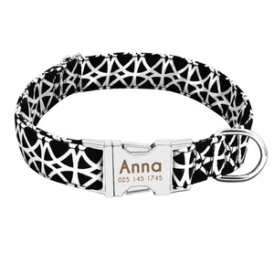 Didog-<span class=keywords><strong>collar</strong></span> ajustable para perros, tela personalizada, con grabado, envío directo - Product Image 5