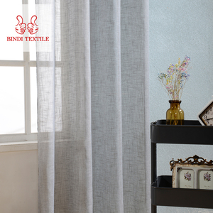 CAA001 Beach style Cheap long voile curtain for bedroom window - Product Image 4
