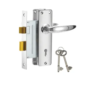 Set kunci tanggam pintu logam kayu kualitas tinggi untuk ekspor 910-3495-CP