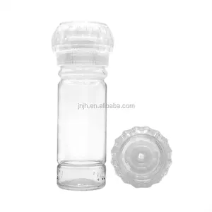100ml Glas gewürz flasche mit Mühle/Salz pfeffermühle