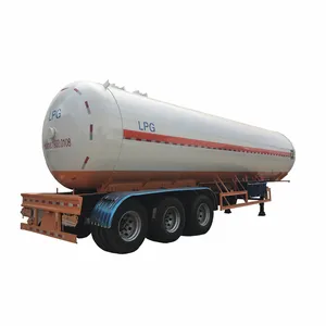 3 assen 45000 Liter 50000L LPG transport Opslag Tanker trailer 20 ton LPG Gas Tank Oplegger te Koop