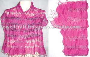 ผ้าคลุมไหล่สีชมพูแบบ Tie-Dye ผ้าวิสโคสสำหรับผู้หญิง น้ำหนักเบา สวมใส่สบายทุกฤดู ผ้าพันคอยาว - Product Image 2
