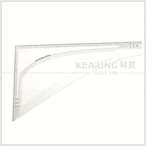 Kearing acrylic metric dressmaker ruler L shape-dressmaking set square 60厘米 & 36厘米 pattern draft tool # DM03A