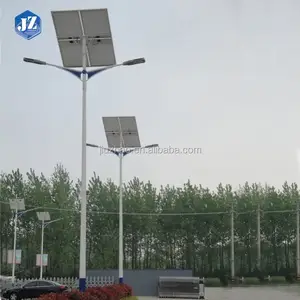 JIUZHAO OEM 8M Double Arm Solar Street Light System para Iluminação de Fábrica