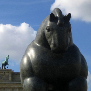 <strong>Famous</strong> Fat Horse Art <strong>Abstract</strong> Sculpture Bronze Fernando Botero Horse Statue