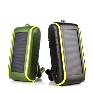 Hot Selling Nieuwe Dynamo Hand Crank Usb Solar Mobiele Telefoon Emergency Charger, Solar Panel Power Bank