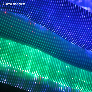 Freddo Glow-In-The-Dark Tessile RGB HA CONDOTTO LA Luce up Tessuto In Fibra Ottica Materiale In Fibra Ottica A Led tessuto - Product Image 2