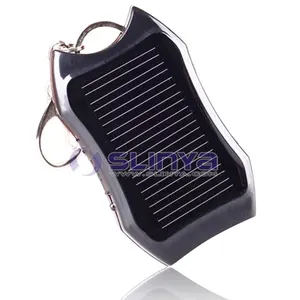 Luz de llavero de energía Solar 3 LED, Mini linterna Solar para exteriores